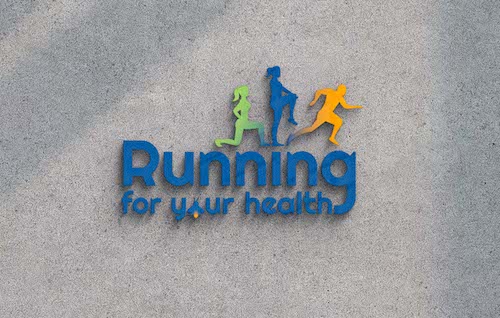 Running for your Health - logo mural
